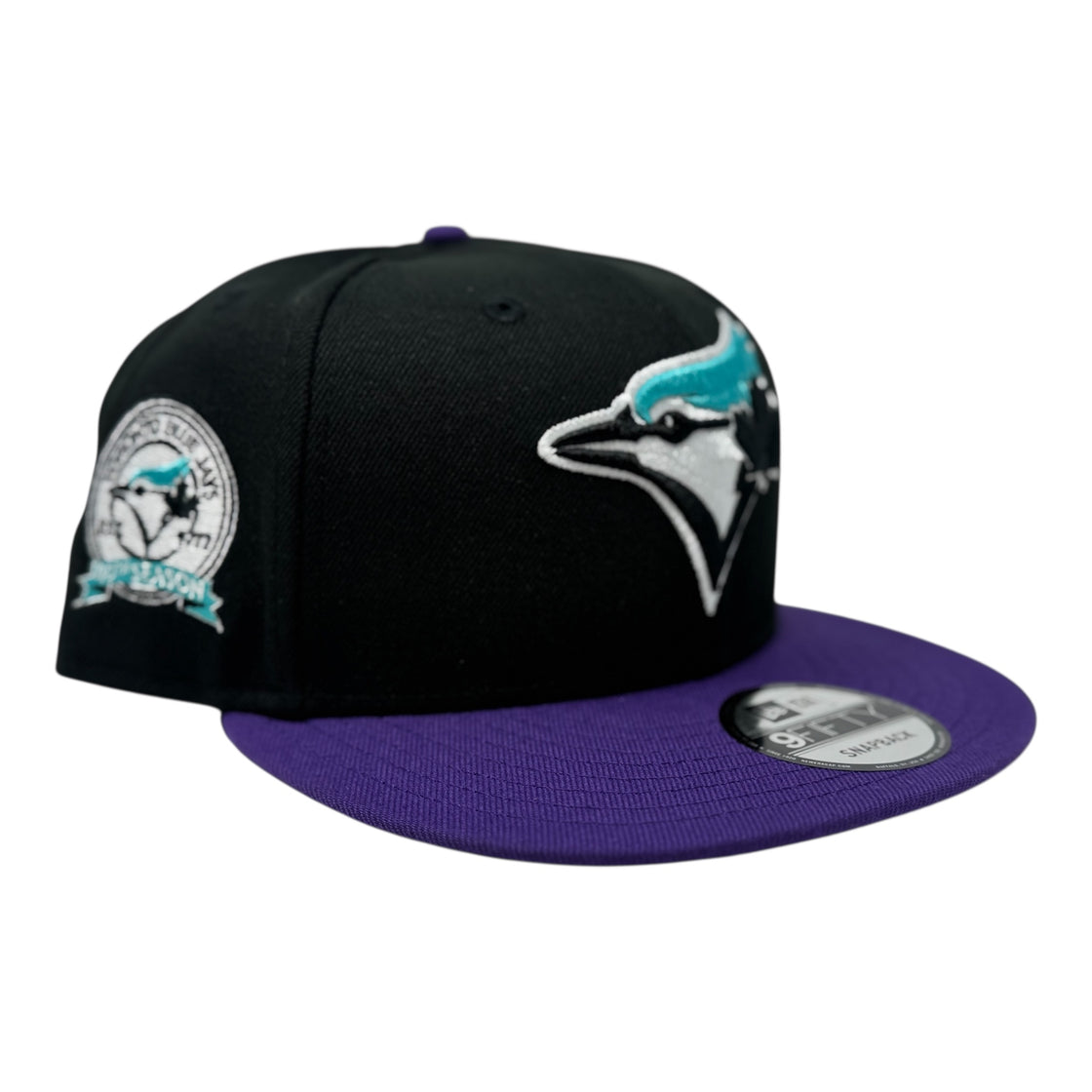 Toronto Blue Jays 40th Anniversary Snapback hat Black/purple