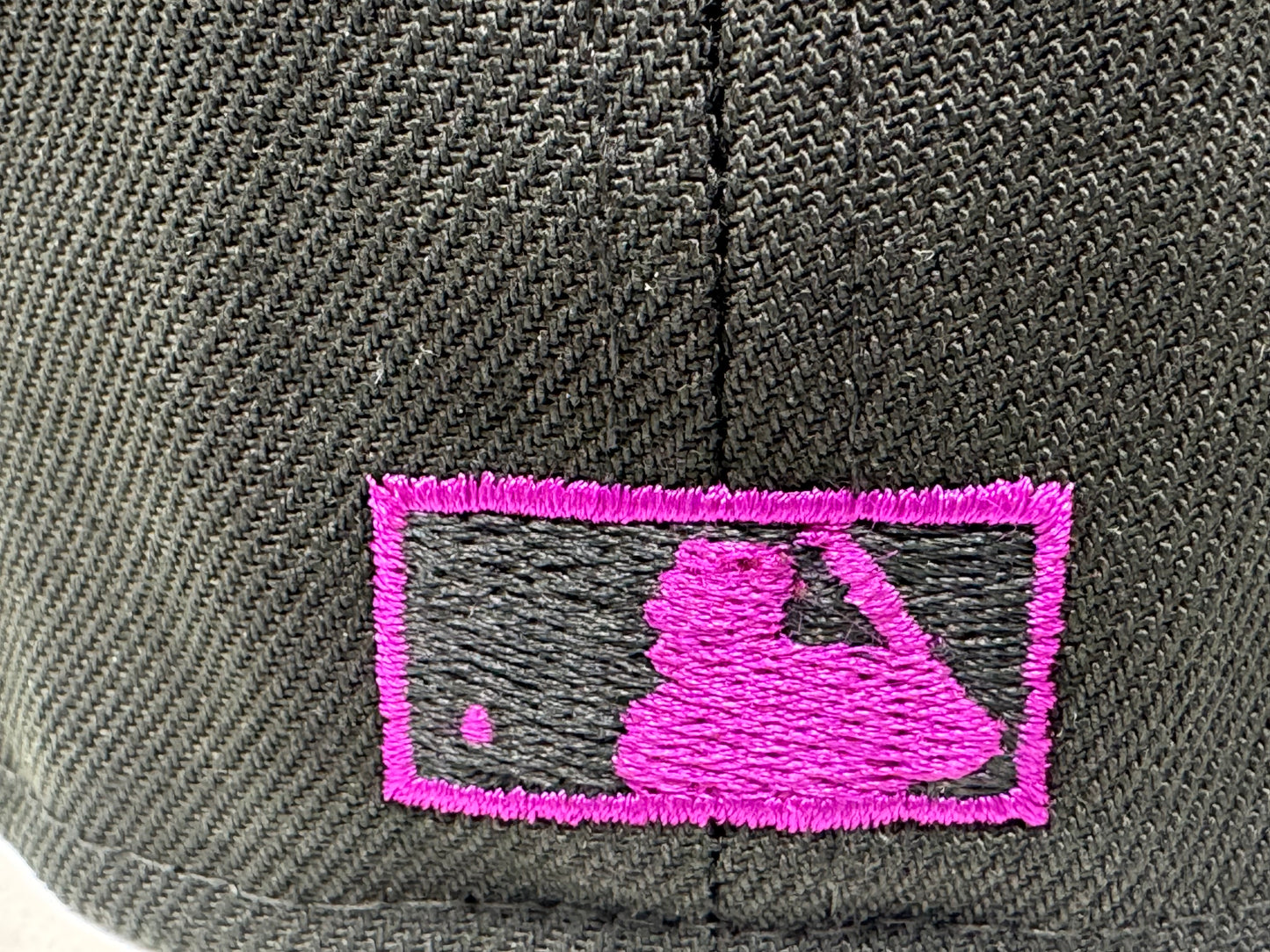 Oakland Athletics 1989 World Series Fusion Purple  Brim Fitted Hat-Black