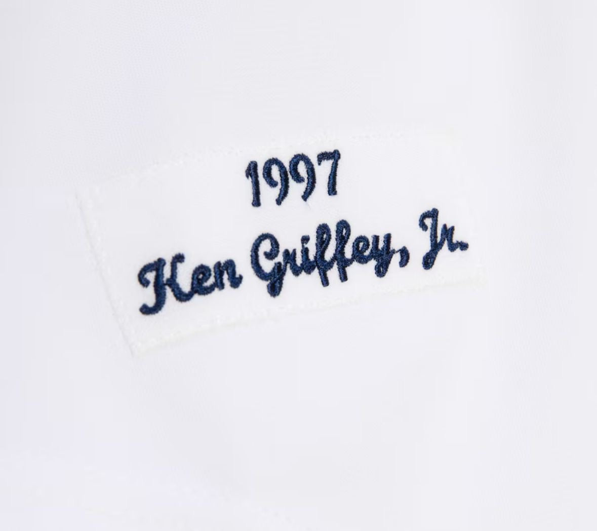 Men's Ken Griffey Jr. White Seattle Mariners 1997 Authentic Jersey