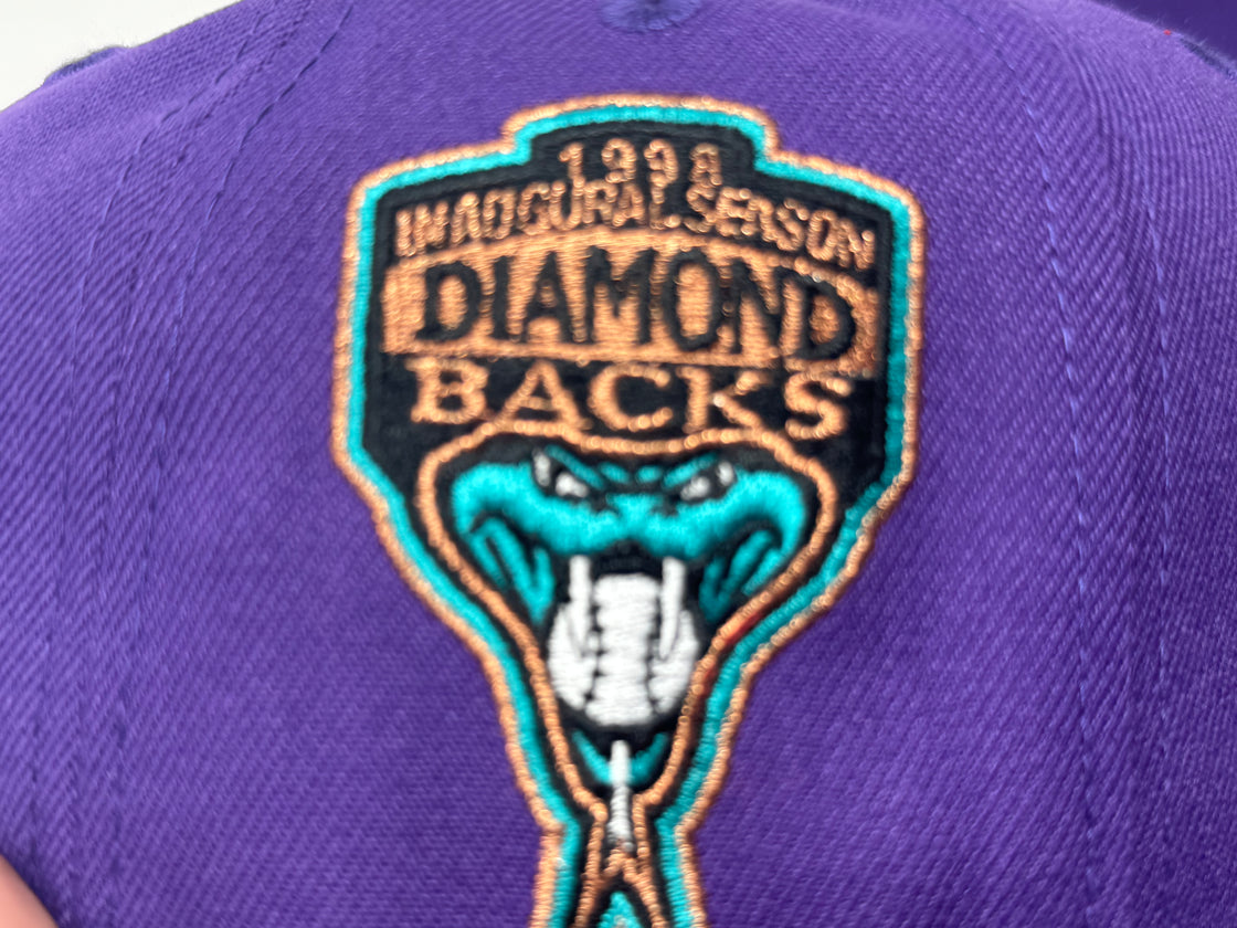 Arizona Diamondbacks 1998 Inaugural Season Light Purple Fitted Hats