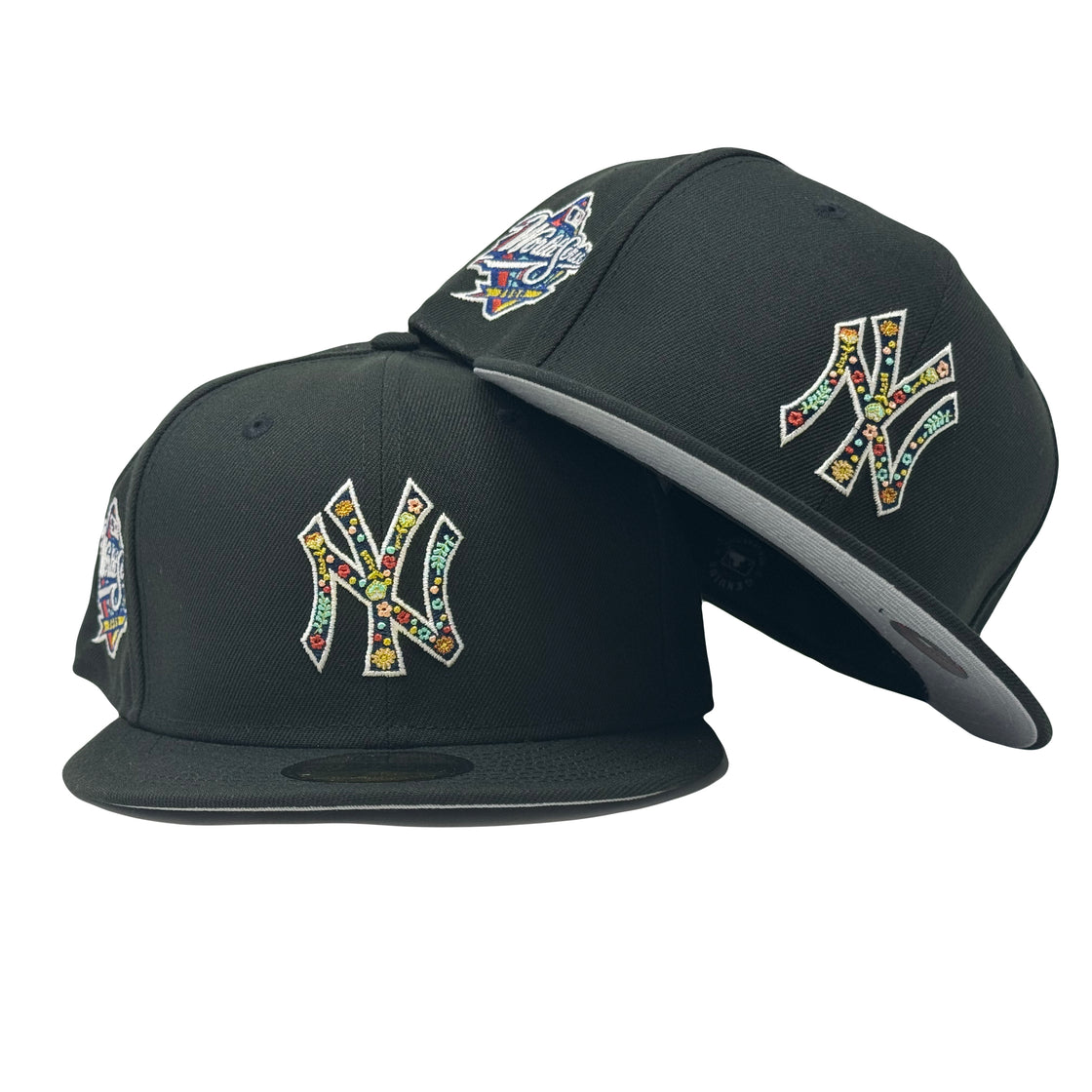 New York Yankees 1998 World Series Floral Pack Black 59Fifty New Era Fitted Hat