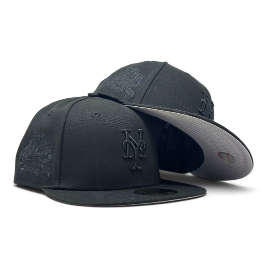 New York Mets 40TH Anniversary Tomal Black New Era Fitted Hats