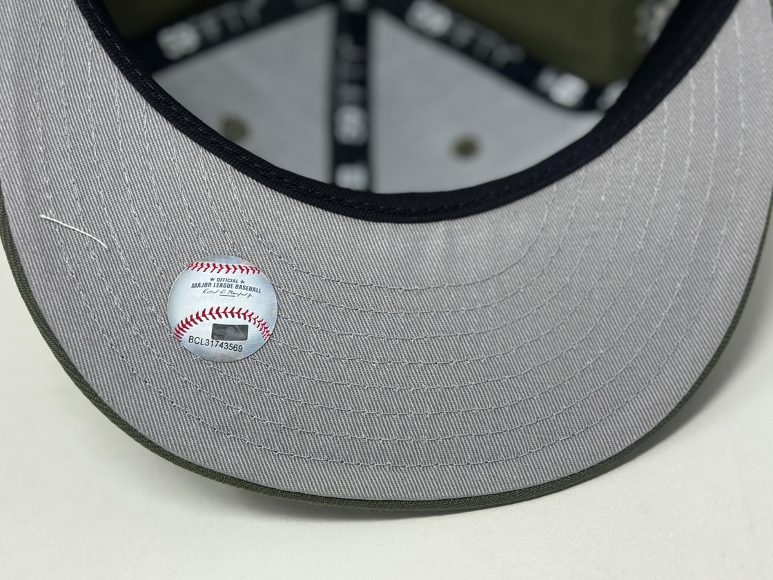 New York Yankees 2000 World Series Champions Fitted Hats-Olive Green