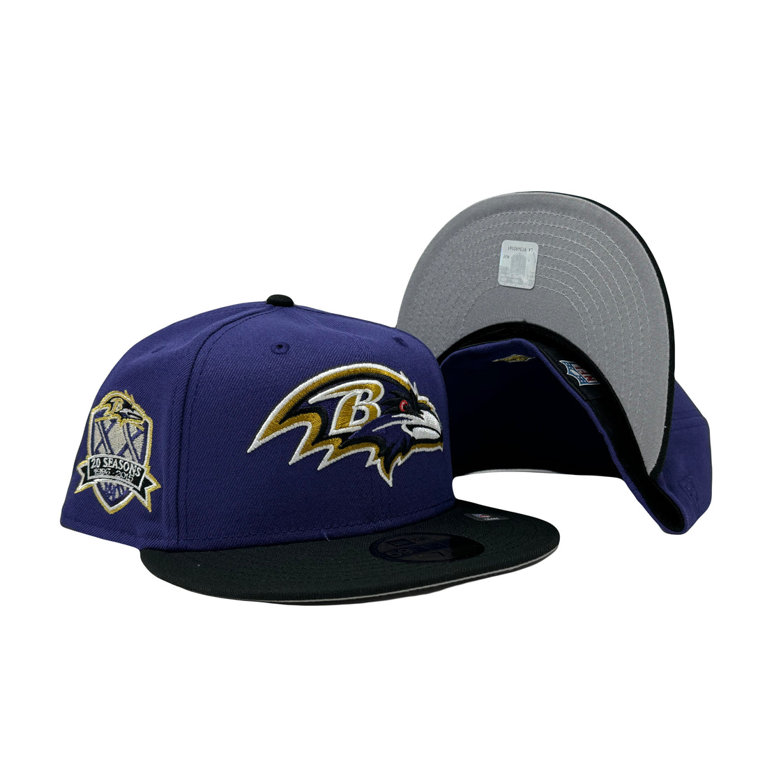 Baltimore Ravens 20th Anniversary NFL 5950 New Era Fitted Hat