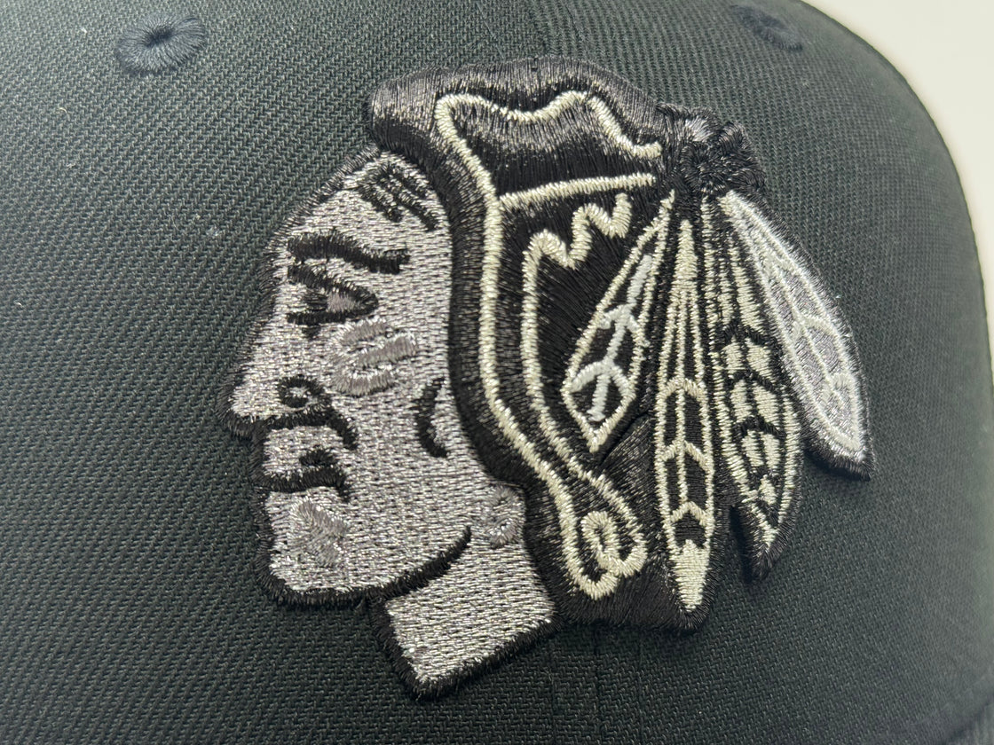 Chicago Blackhawks 2015 Winter Classic Fitted Hats-Black