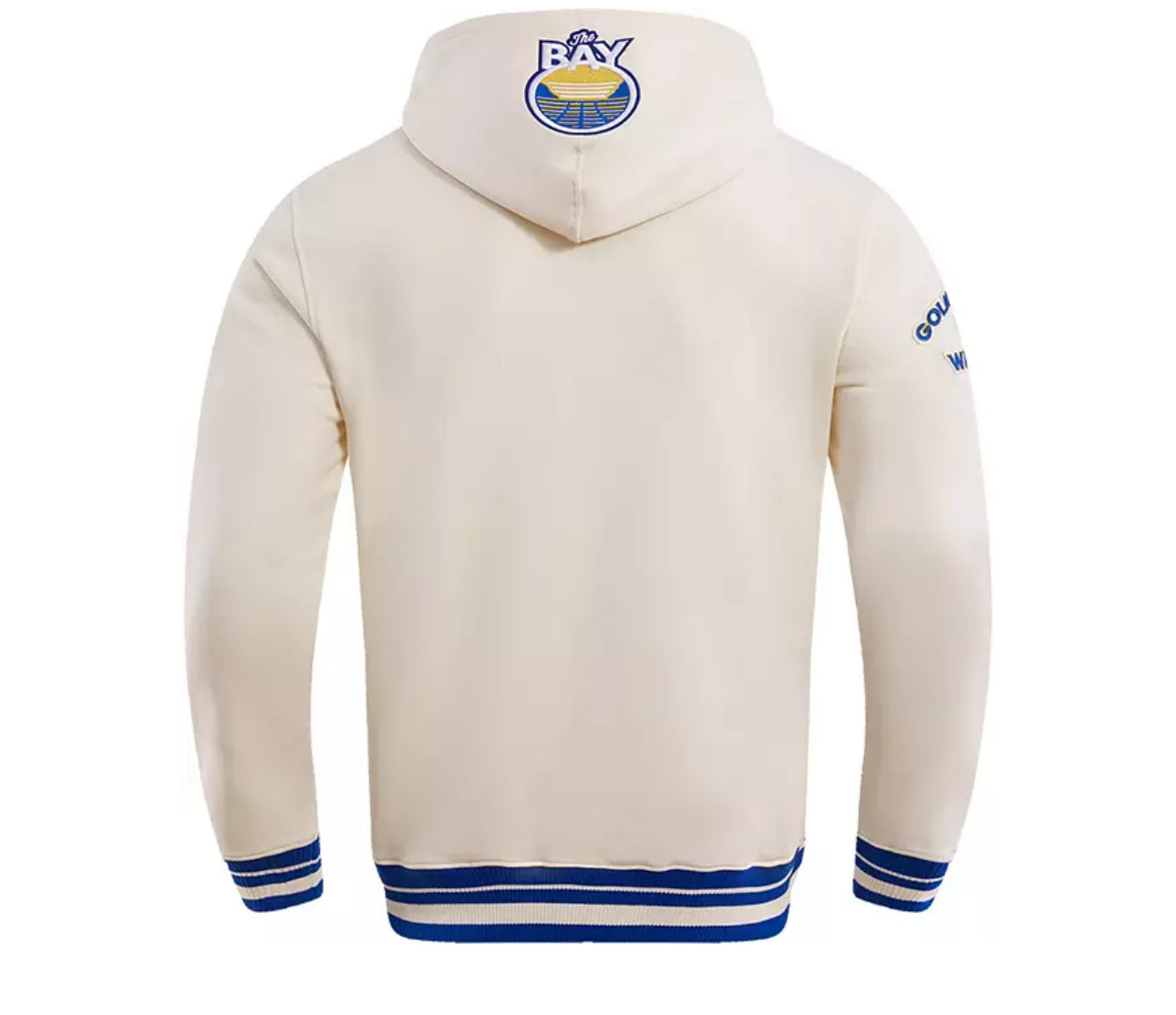 Golden State Warriors Mens off White Retro Classic Fashion Hood