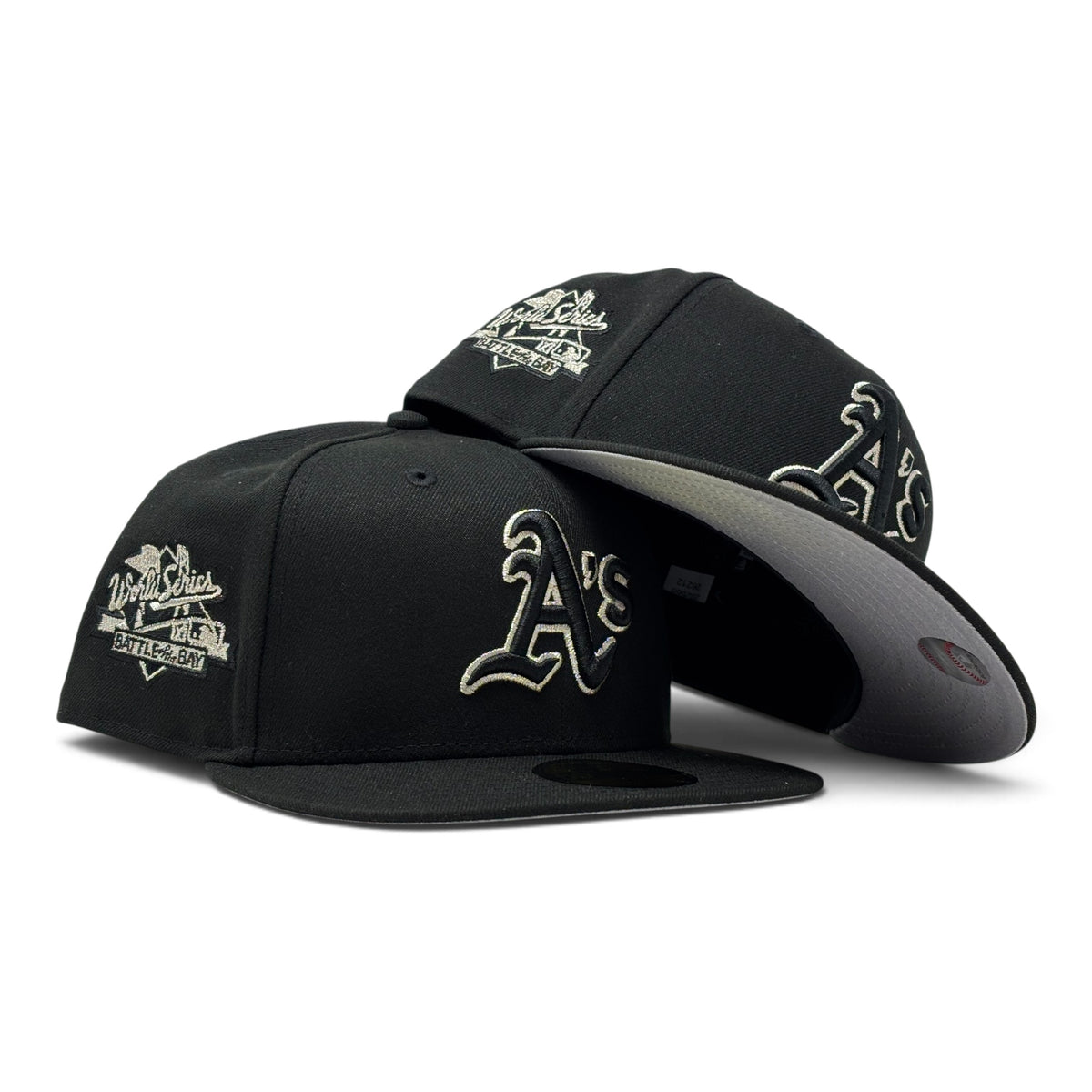 Oakland Athletics 1989 World Series 59Fifty New Era Fitted Hat- Black