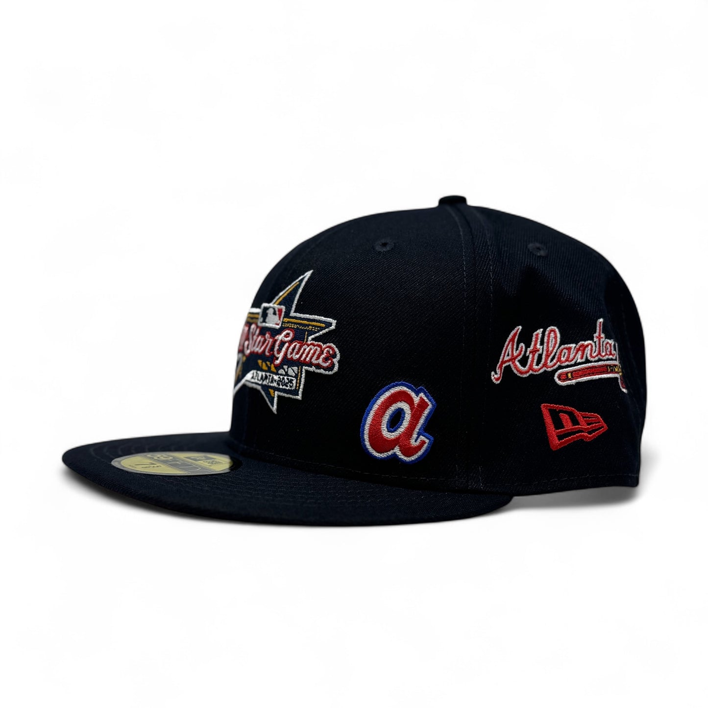 Atlanta Braves 2025 All Star Game Multi Patch Fitted Hats-Navy