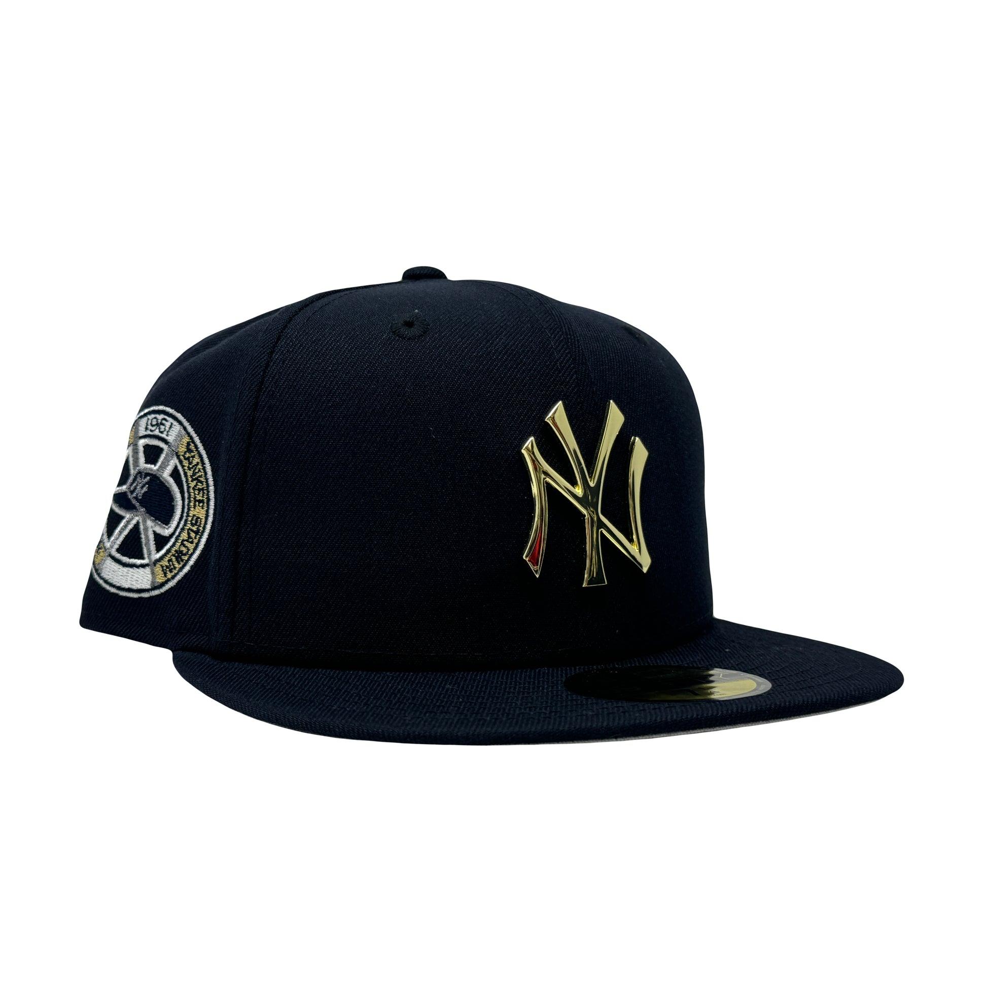 New York Yankees 1961 World Series Navy Blue Metal Plate Logo 59Fifty New Era Fitted Hat