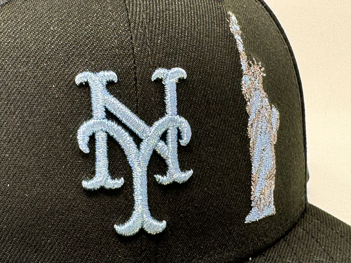 New York Mets 25th Anniversary Statue of Liberty Black 59Fifty New Era Fitted Hat