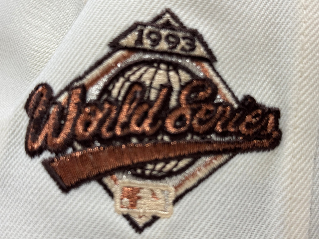 Toronto Blue Jays 1993 World Series Off White Brown Visor Fitted Hats