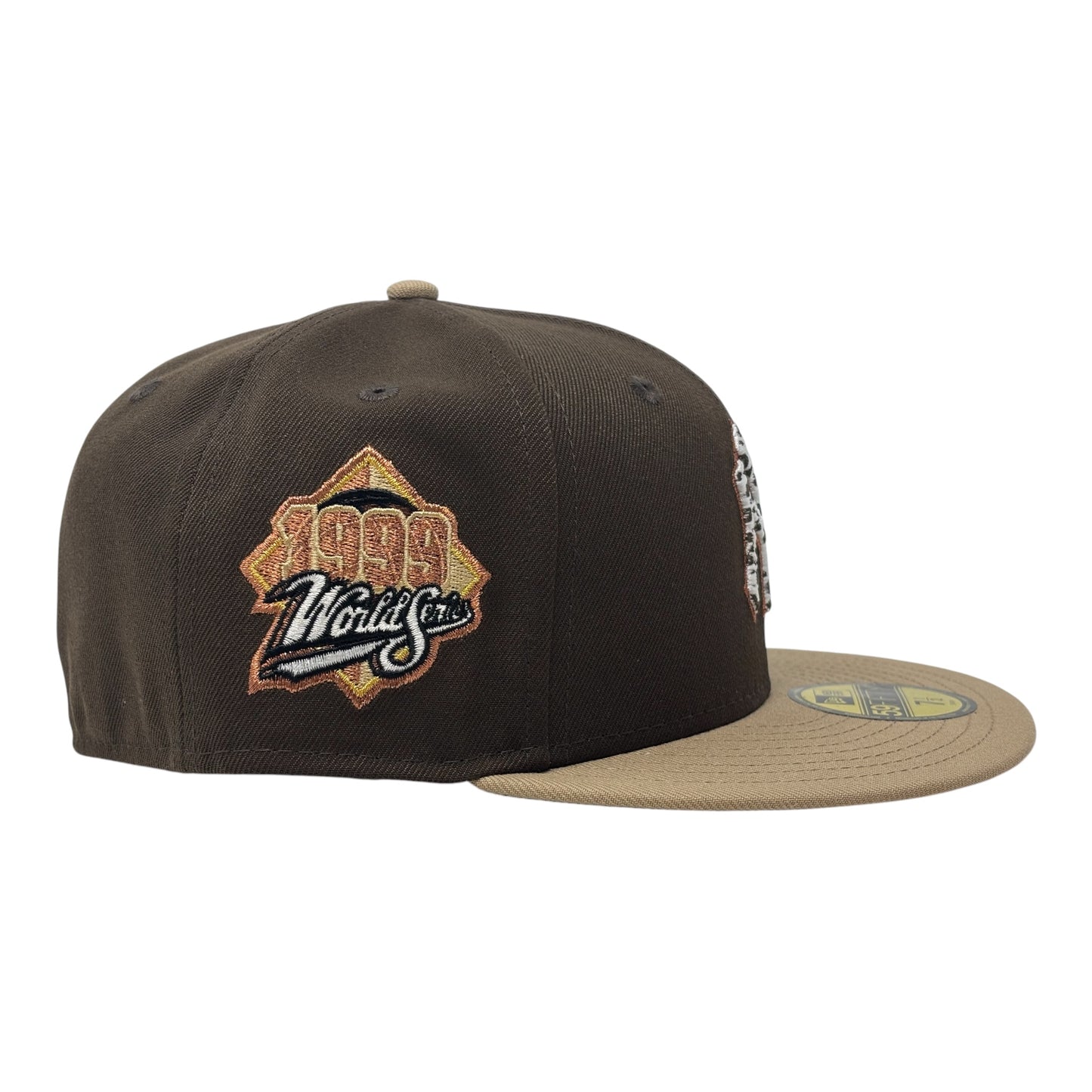 New York Yankees 1999 World Series "Cow Print" Fitted Hat -Brown