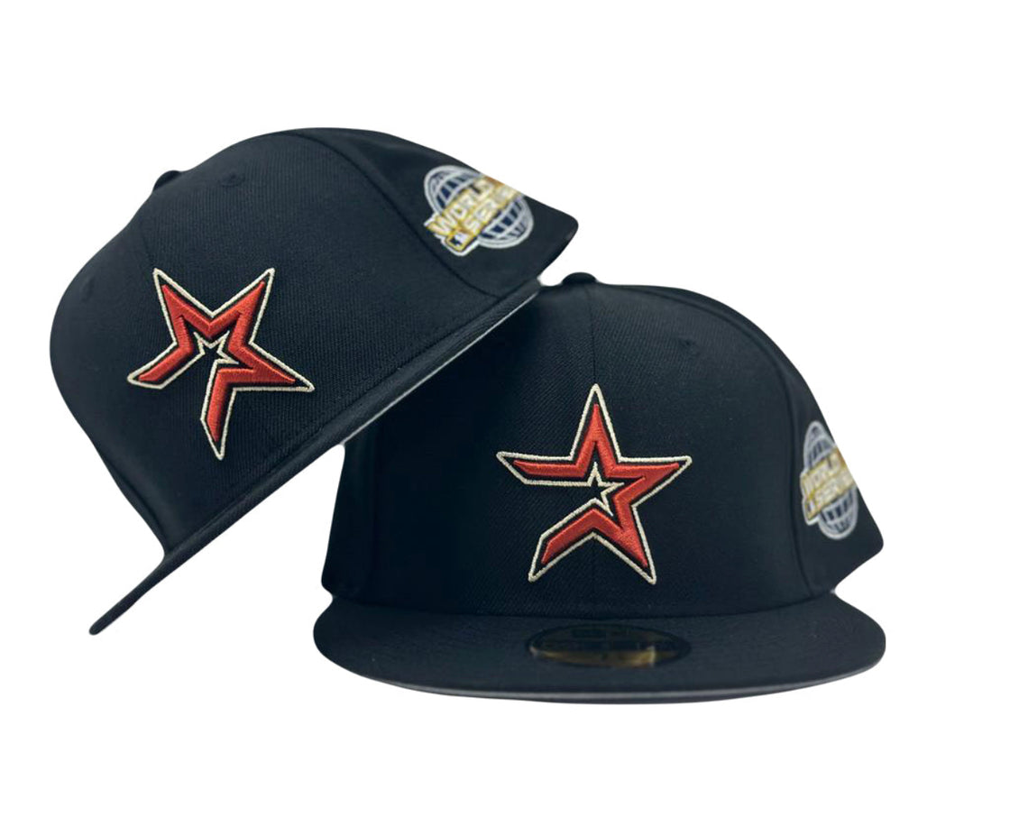 Houston Astros 2005 World Series Black Gray Brim New Era Fitted Hat