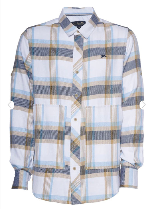 A.Tiziano Tatum Yarn Dyed Plaid Shirt