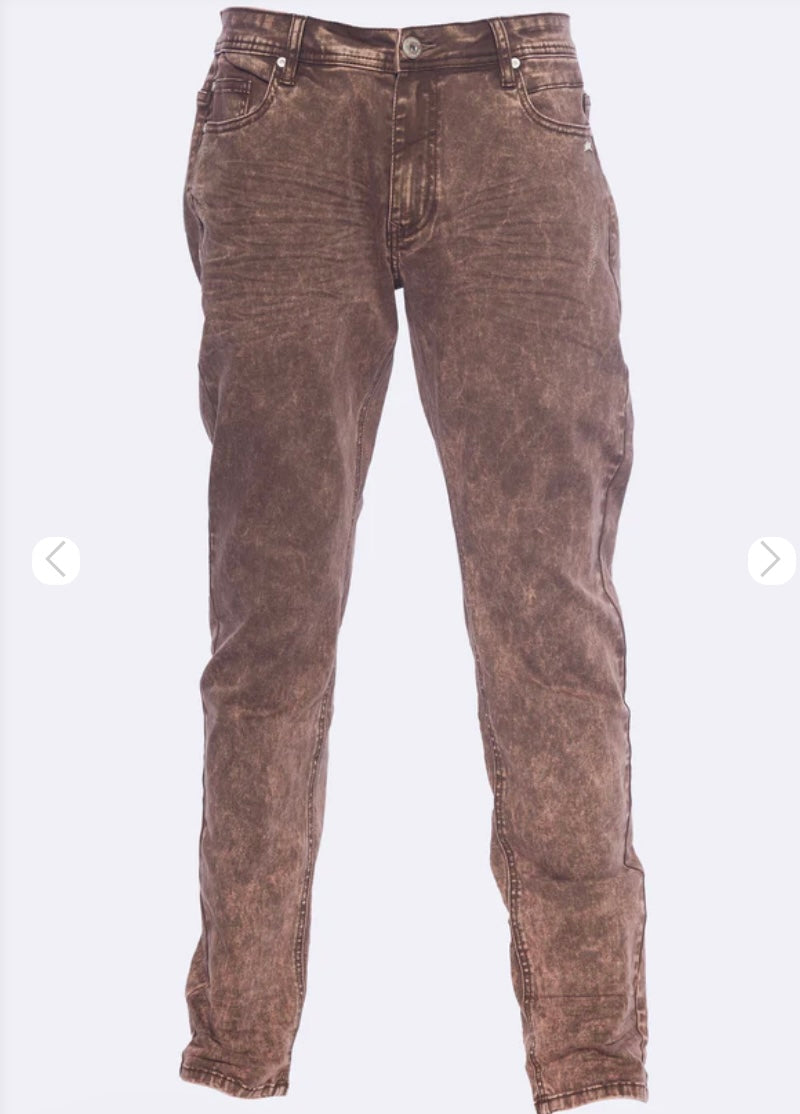 A.Tiziano Evander Stretch Twill Jean with Stains