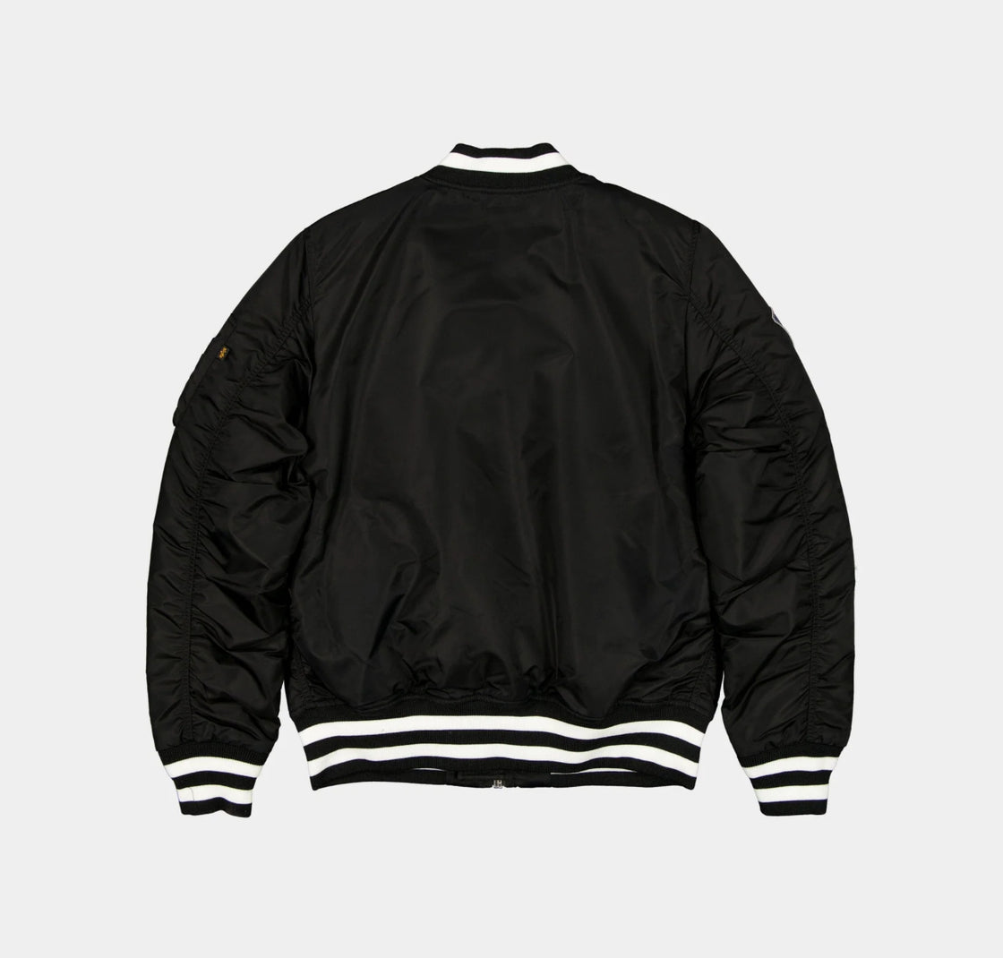 New York Yankees x Alpha x New Era Ma-1 Bomber Black Jacket (Black)
