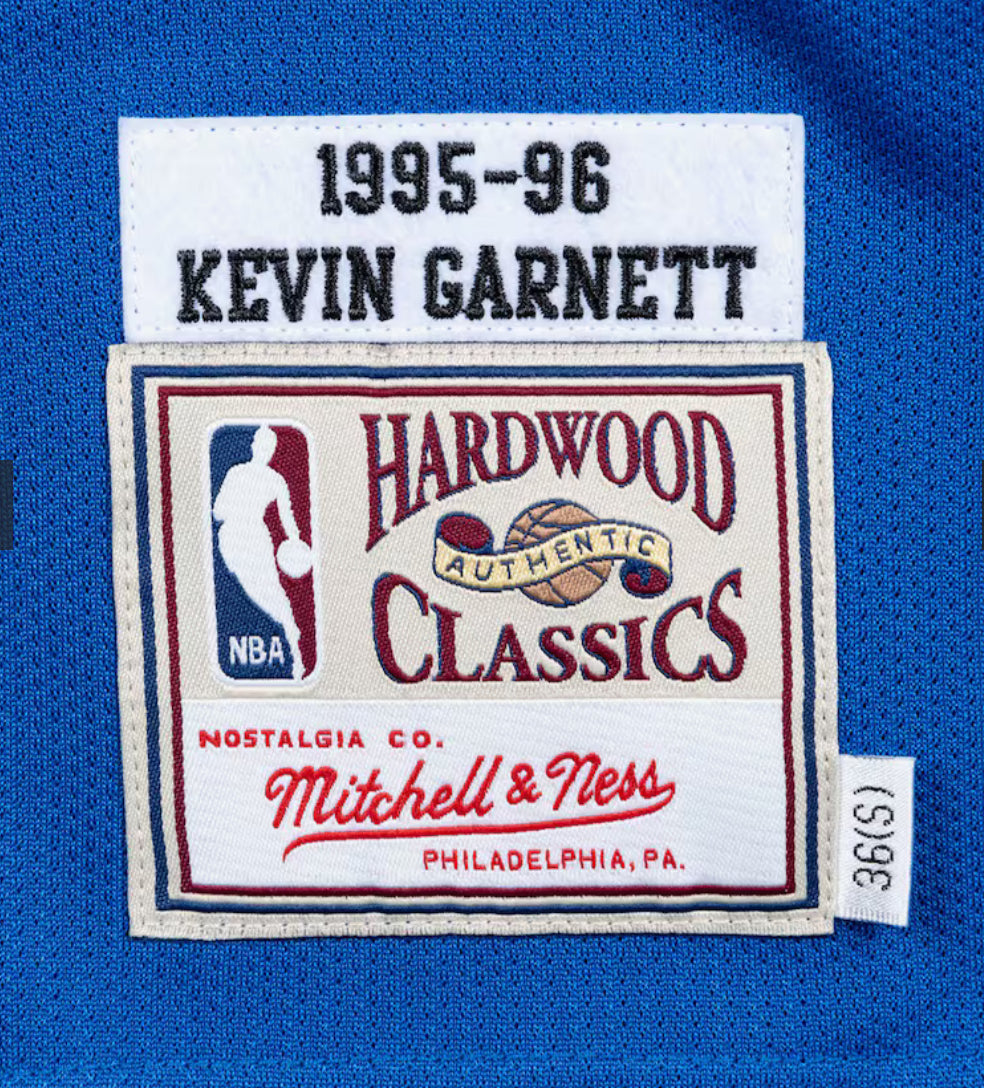 Minnesota Timberwolves Kevin Garnett Mitchell & Ness Swingman Road Blue Basketball Jersey