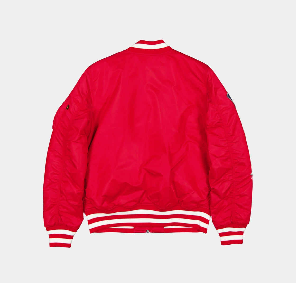 New York Yankees X Alpha X New Era Ma-1 Bomber Jacket (Scarlet)