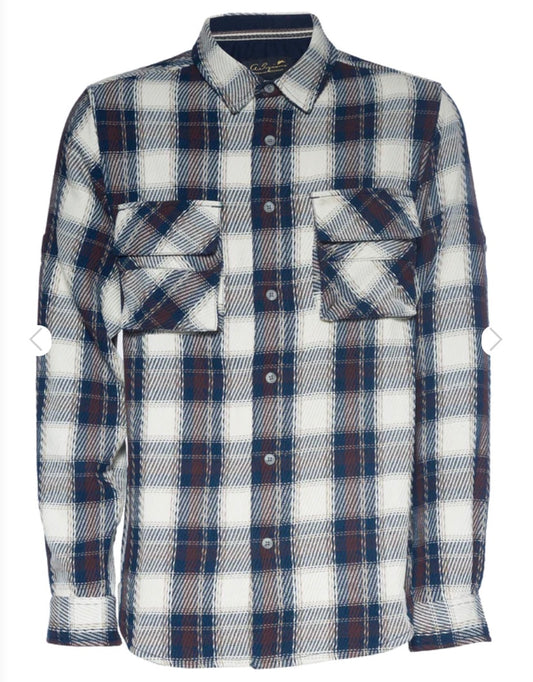 A.Tiziano Heath Plaid Button Front Shirt