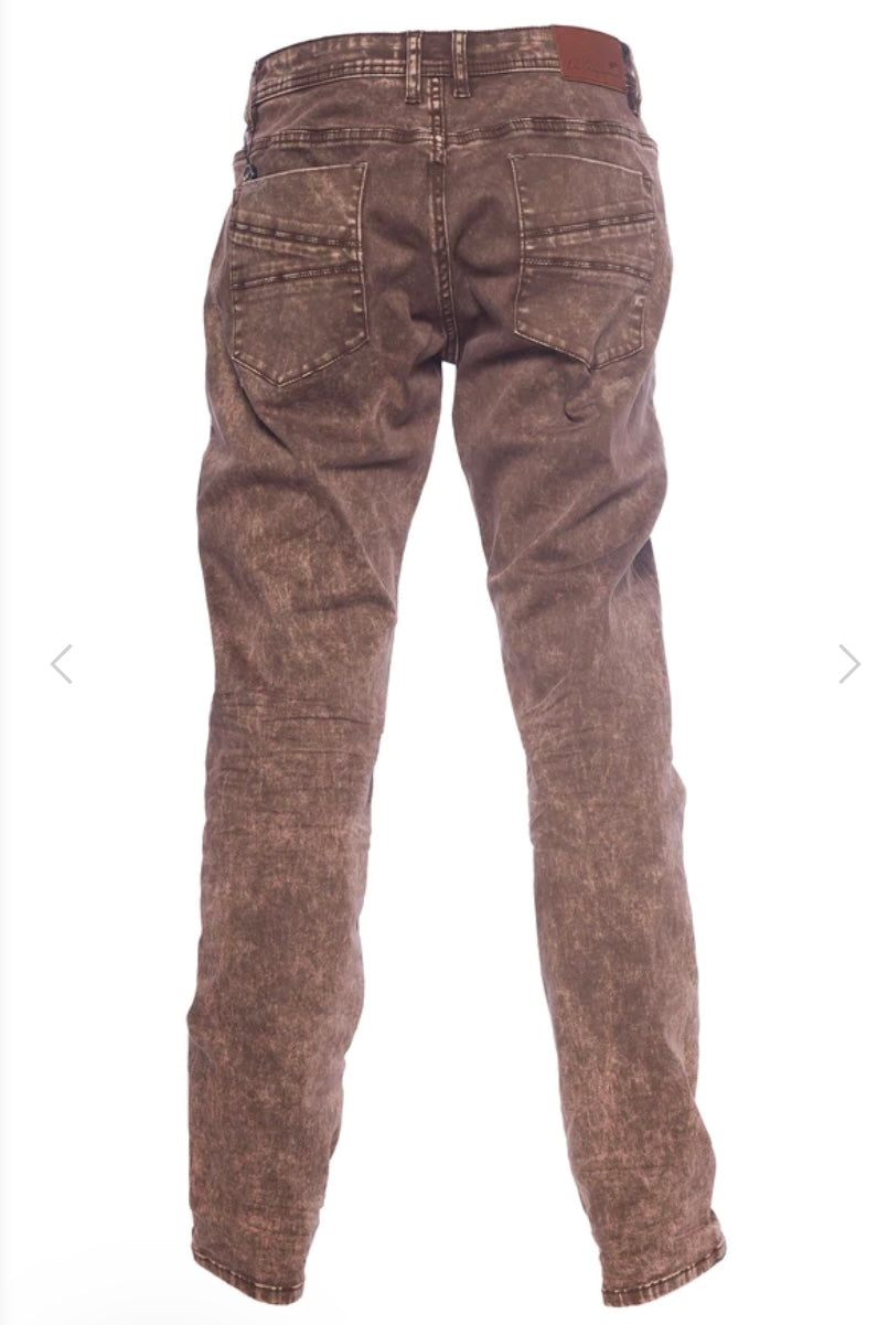 A.Tiziano Evander Stretch Twill Jean with Stains