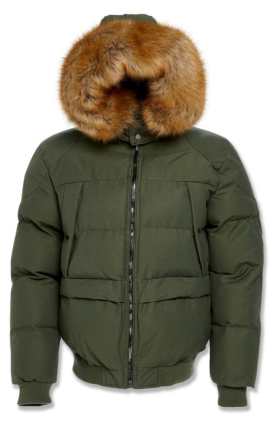 Jordan Craig Cross Bay Bomber Jacket Army Green