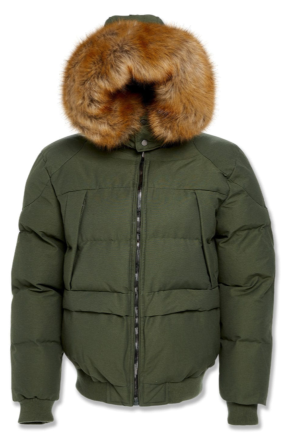 Jordan Craig Cross Bay Bomber Jacket Army Green