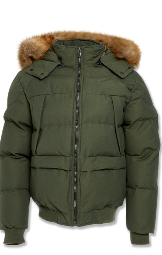 Jordan Craig Cross Bay Bomber Jacket Army Green