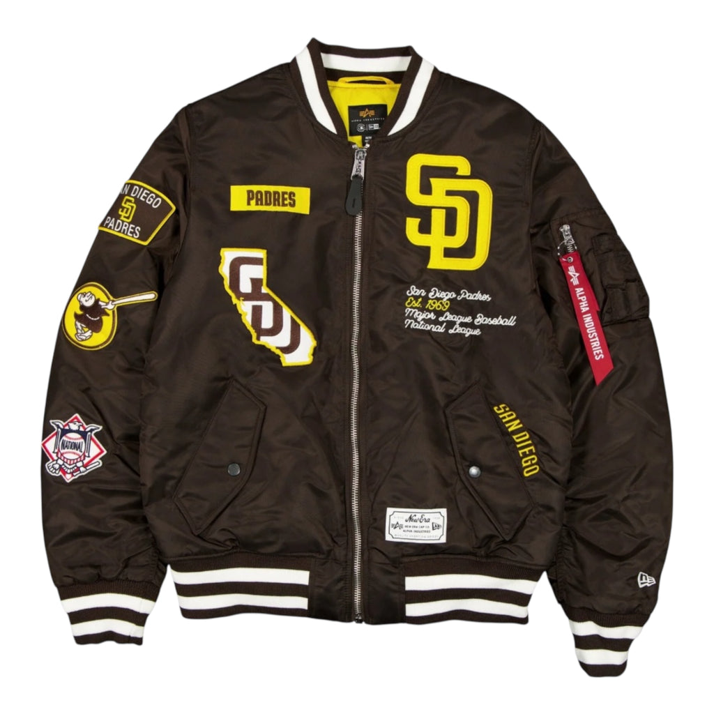 San Diego Padres X Alpha X New Era Ma-1 Bomber Jacket