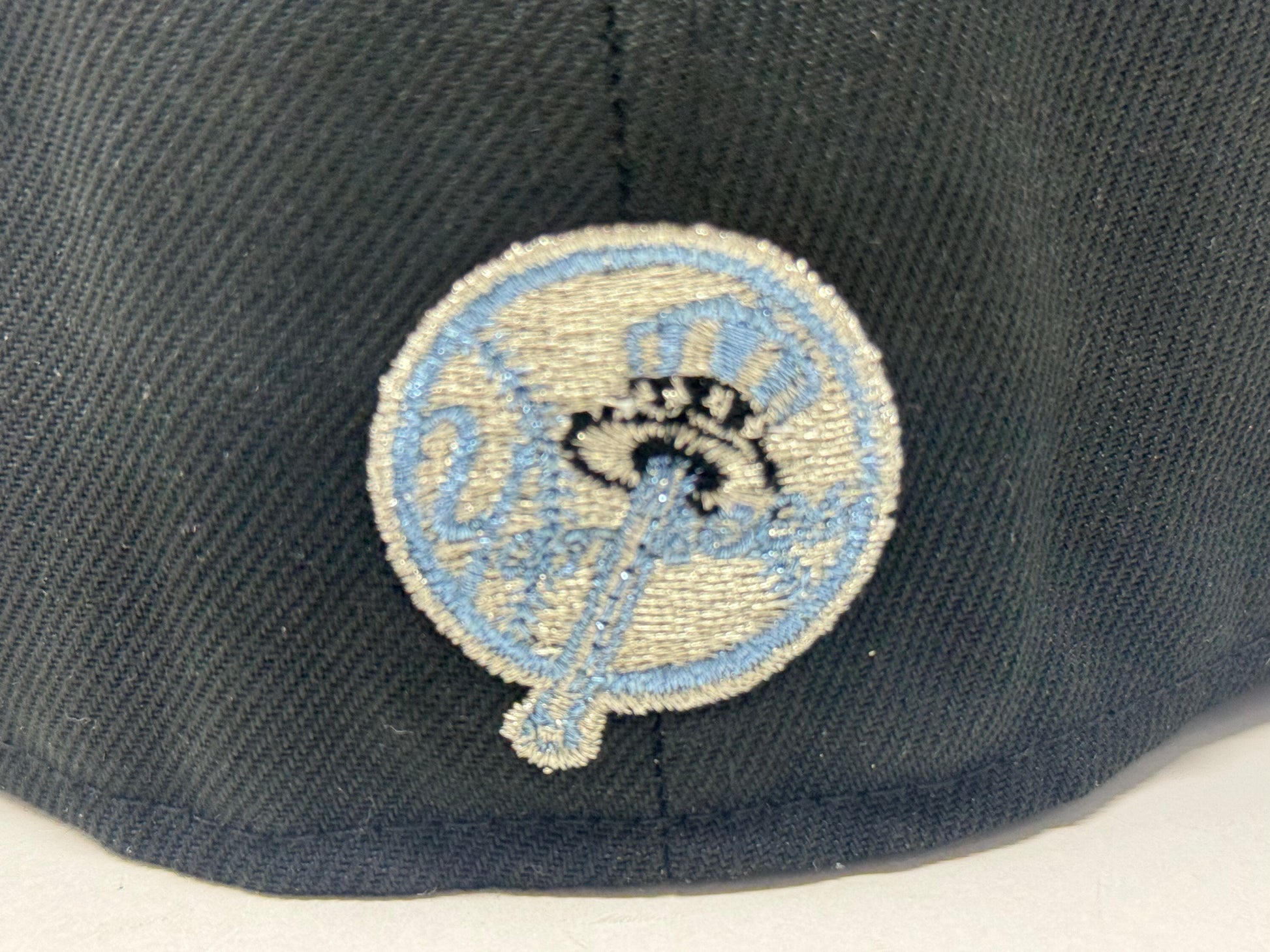 New York Yankees 75th anniversary Icy Brim Fitted Hat-Black