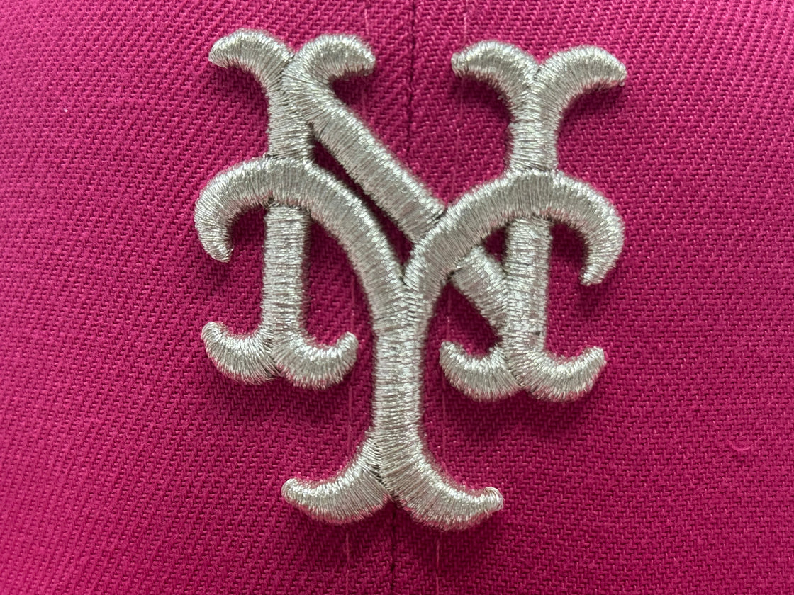 New York Mets 1969 World Series Fitted Hats-Hot Pink