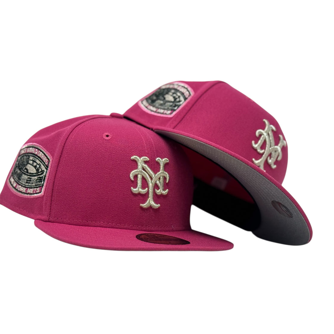 New York Mets 1969 World Series Fitted Hats-Hot Pink