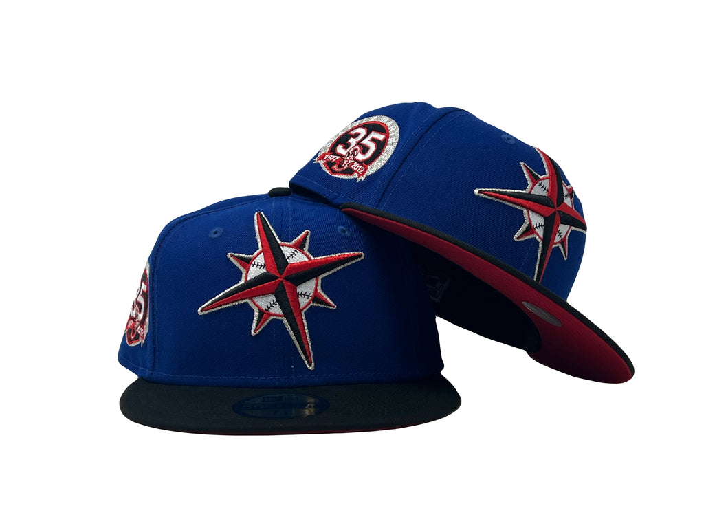 Royal Black Seattle Mariners 35th Anniversary New Era Fitted Hat