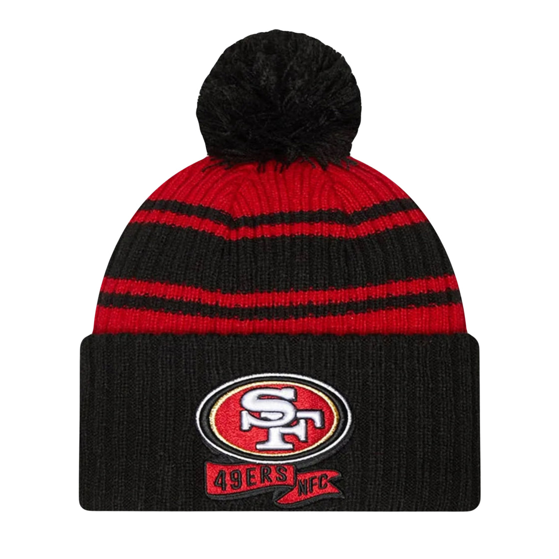 San Francisco 49ers Official NFL Sideline Secondary Sport Beanie Knit