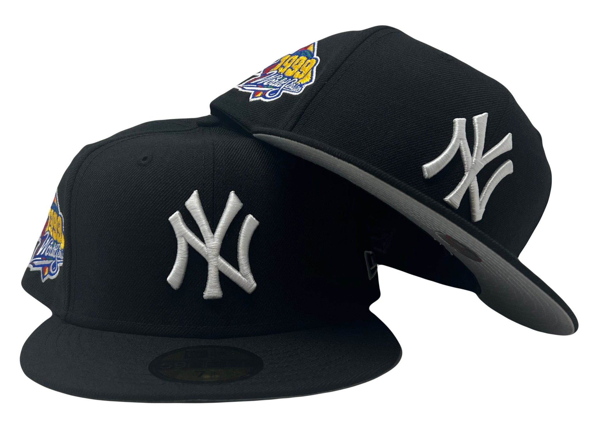 New York Yankees New Era All Black With White Logo And 1999 World