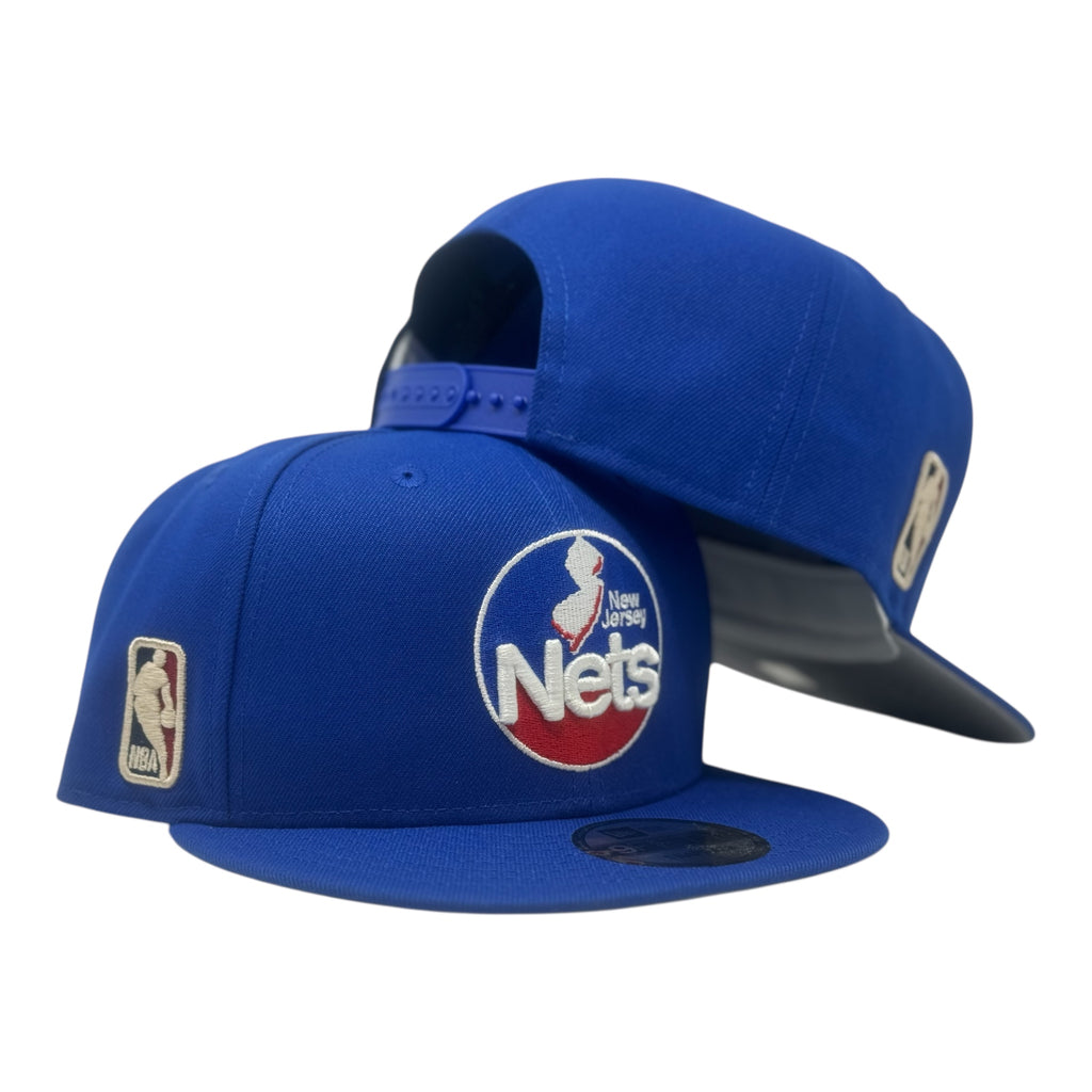 New Jersey Nets Hardwood Classics Team Snapback Hat-Royal