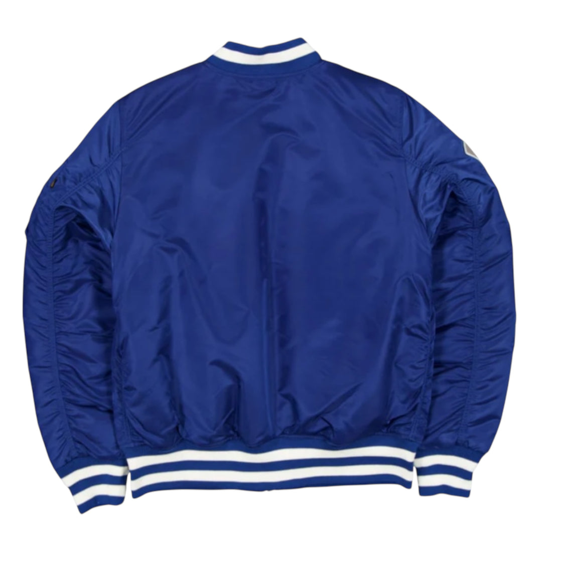 New York Giants Alpha Industries Blue MA-1 Bomber Jacket
