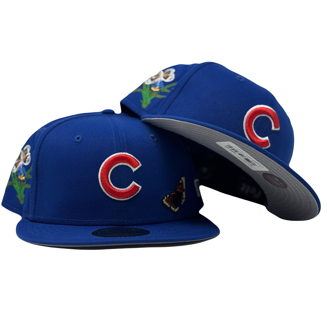 Chicago Cubs Butterfly Garden New Era Fitted Hats