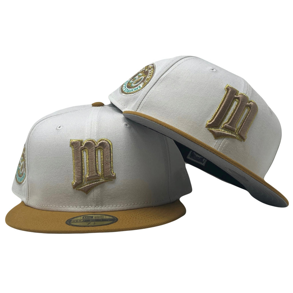 Minnesota Twins 50th Anniversary Gray Brim 5950 New Era Fitted Hat