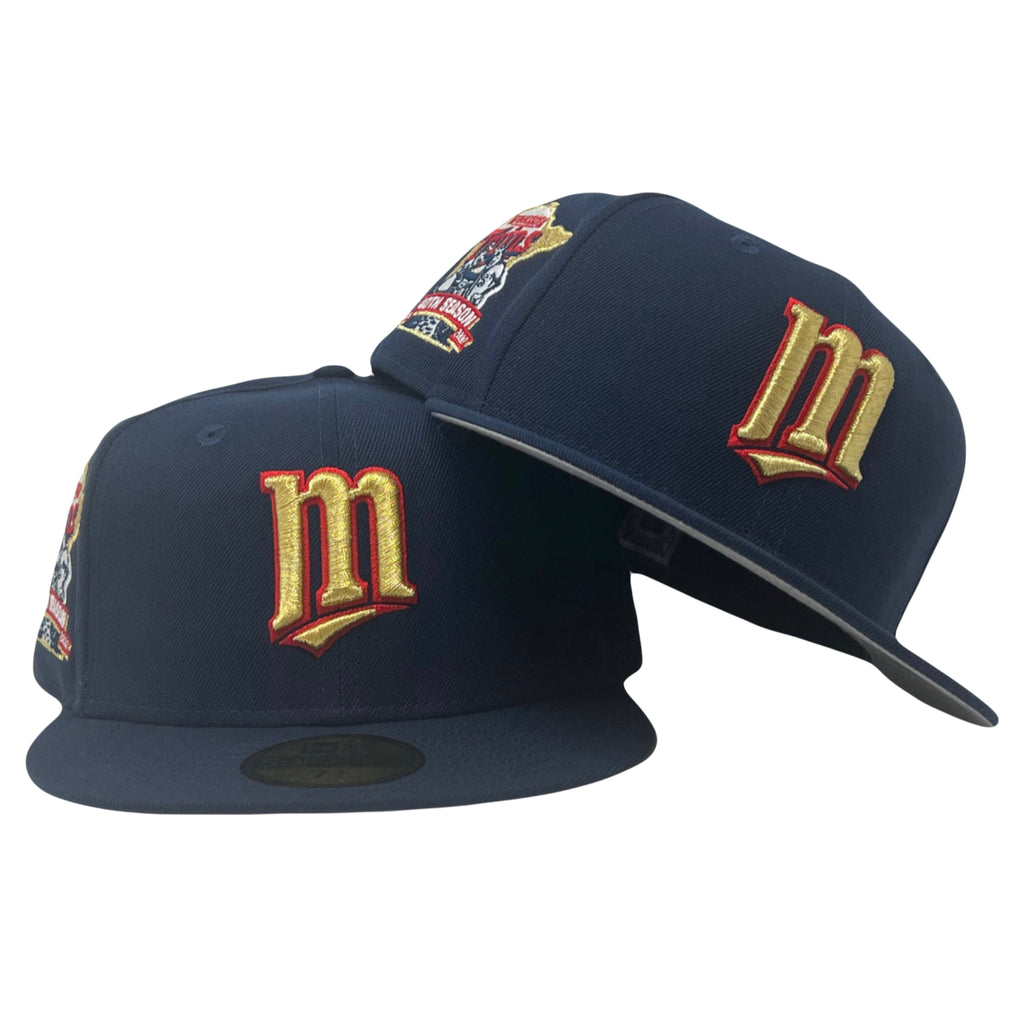 Minnesota Twins 40th Anniversary Gray Brim 59Fifty New Era Fitted Hat