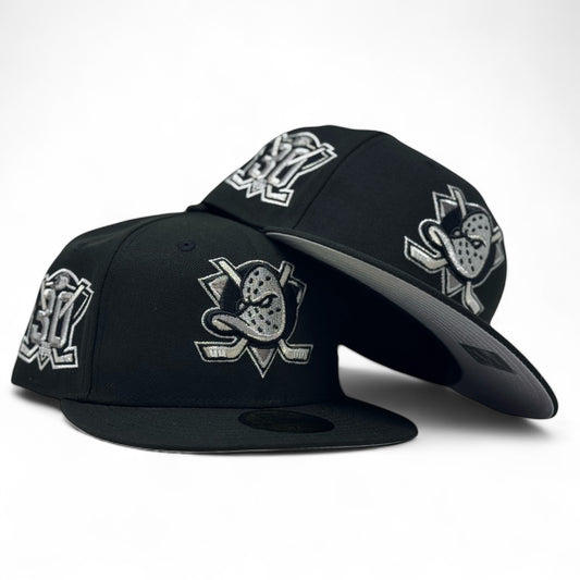 Anaheim Ducks 30th Anniversary 59FIFTY New Era Fitted Hats Black