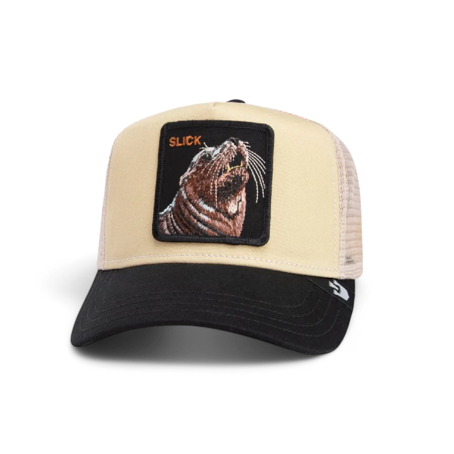 The Slick Seal Beige Fab Farm A-Frame Trucker - Goorin Bros.