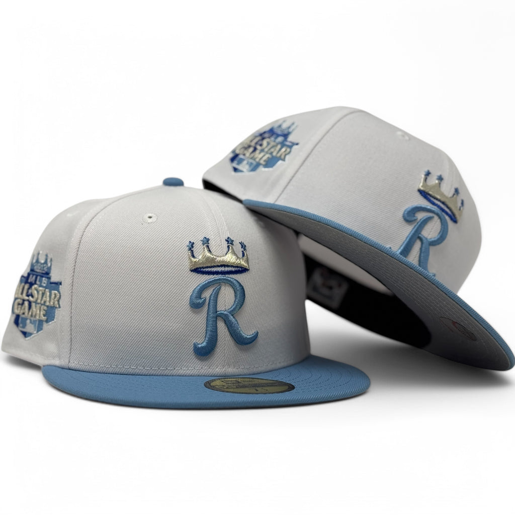 Kansas City Royal 2012 All Star Game New Era Fitted Hats-White Sky