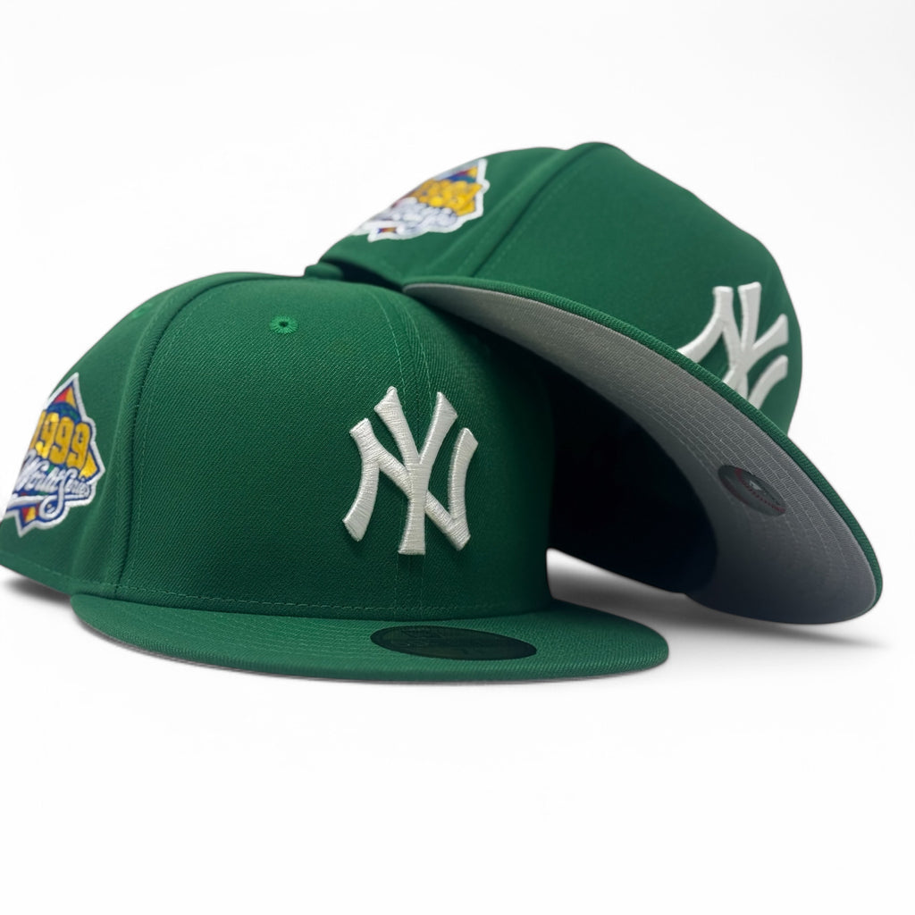 New York Yankees 1999 World Series Kelly Green Fitted Hats