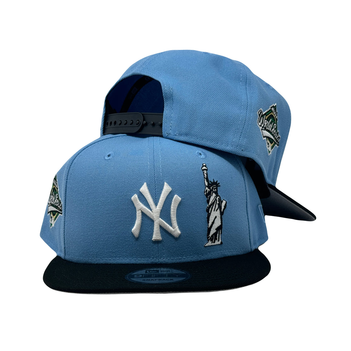 New York Yankees 1996 World Series Statue of Liberty Sky Blue 9Fifty New Era Snapback Hat