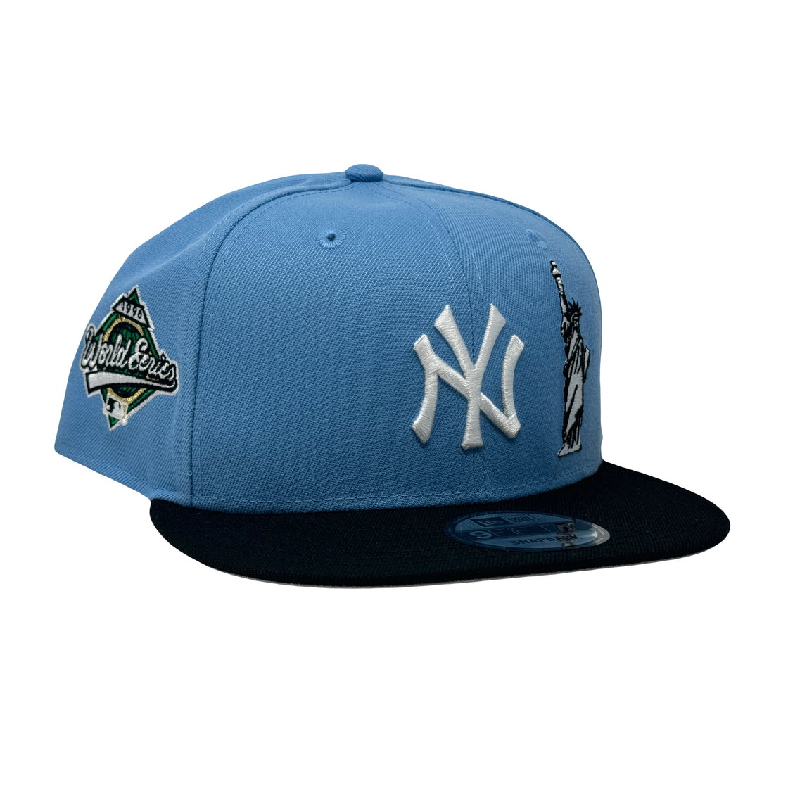 New York Yankees 1996 World Series Statue of Liberty Sky Blue 9Fifty New Era Snapback Hat