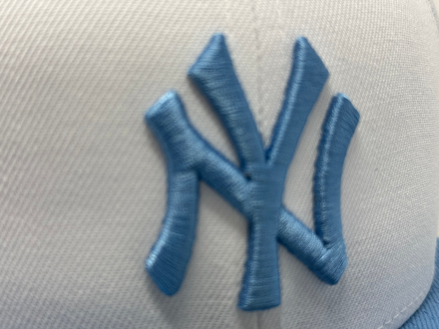 New York Yankees 2024 World Series Fitted Hats-White Sky Blue