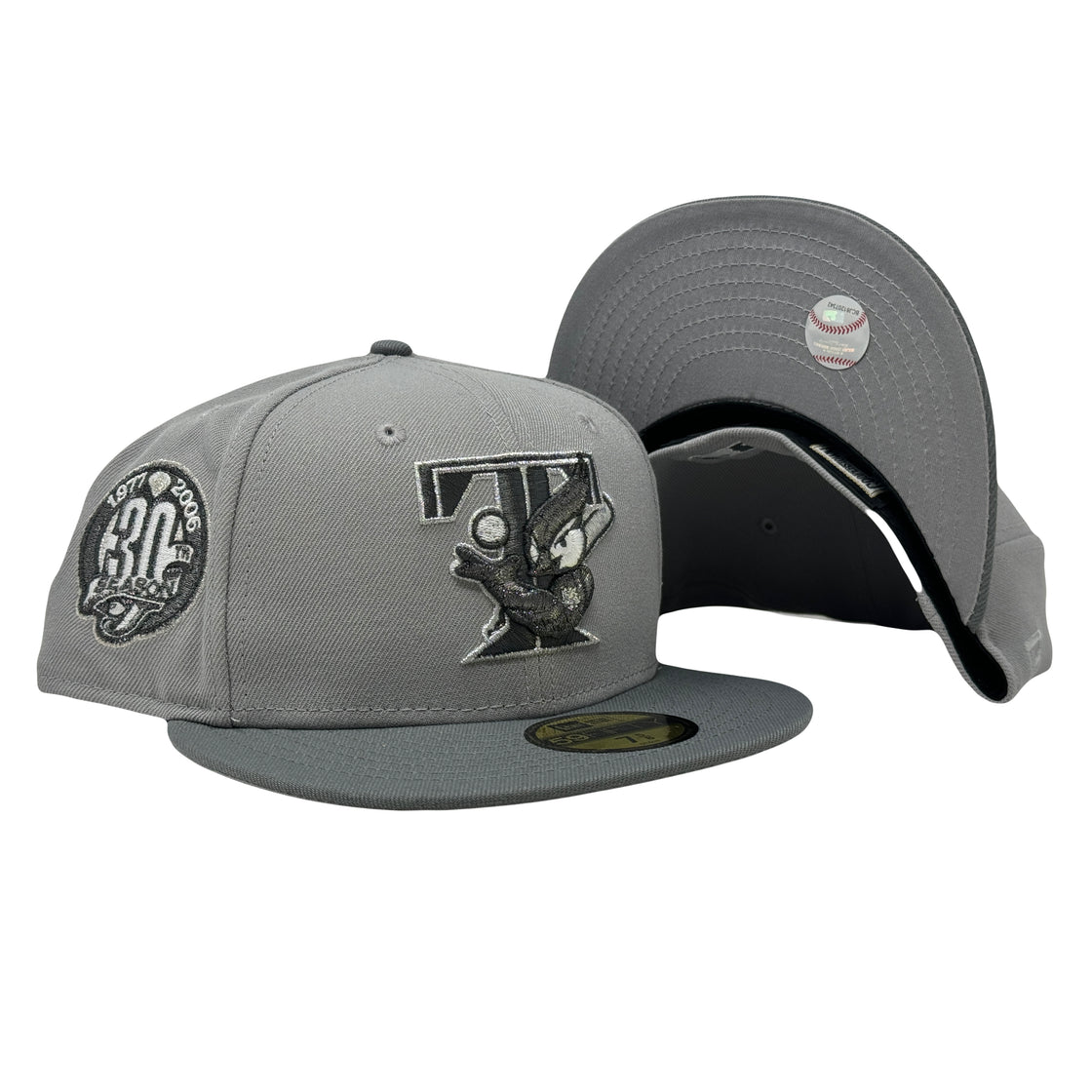 Toronto Blue Jays 30th Anniversary Light Gray 59Fifty New Era Fitted Hat