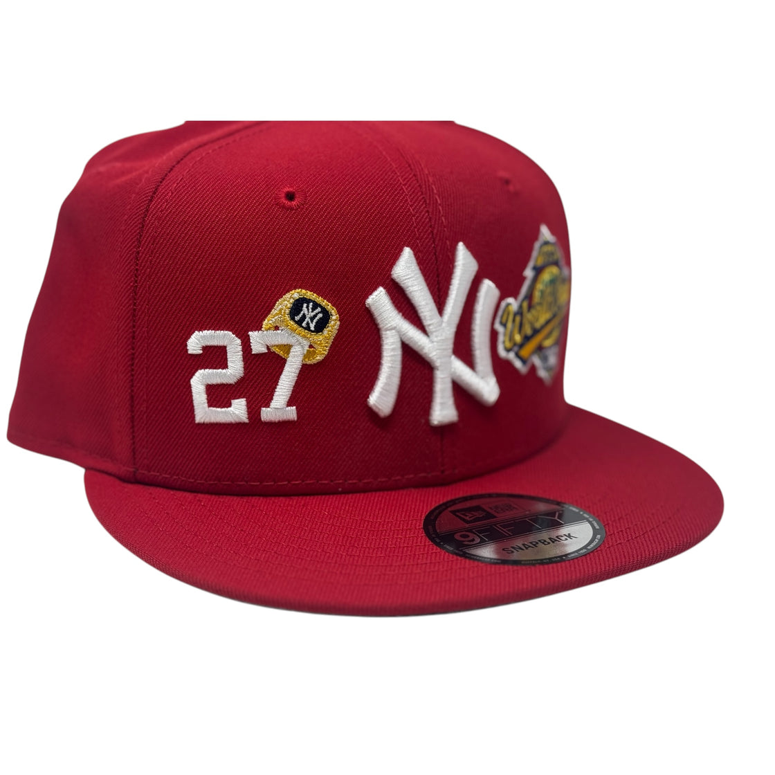 New York Yankees 27X Champions Multi Logo Red Snapback Hats