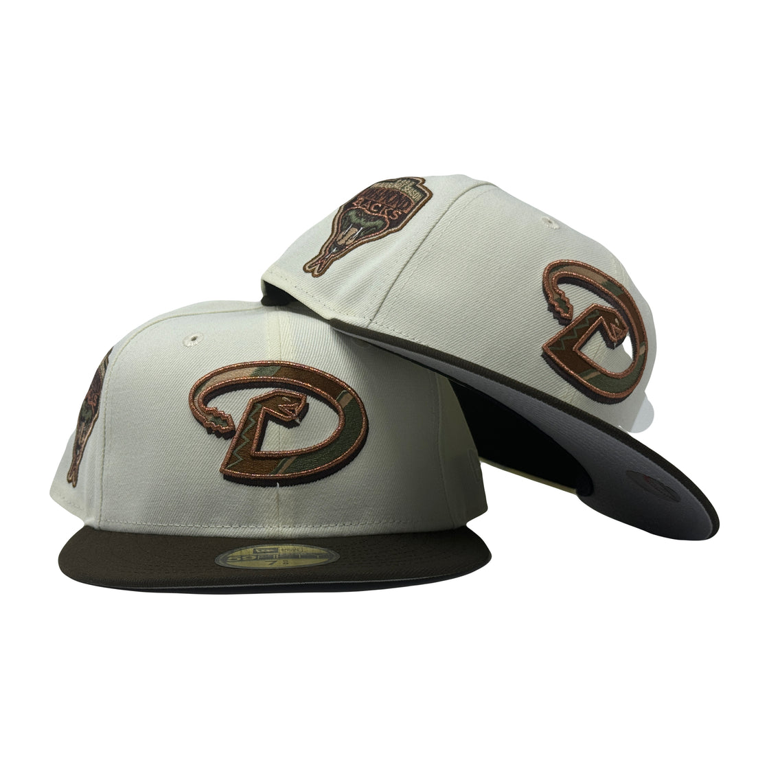 Arizona Diamondbacks 1998 Inaugural Season Chrome Walnut 59Fifty New Era Fitted Hat