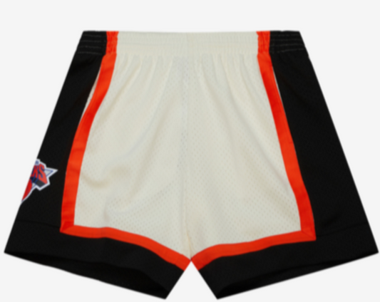 New York KNICKS MITCHELL AND NESS CREAM SWINGMAN SHORTS